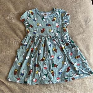 Hanna Andersson Miffy Bunny dress with pockets 5T